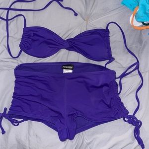 EUC Purple triangle bikini Super cute